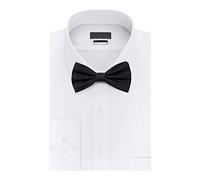 Trimming Shop Raso Classy Collo Fiocco Cravatta Solido Colore Nero Regolabile Farfalla Pre-annodata Cravatta a Farfalla Smoking Uomo Donna Bambini Formale Casual Festa Abbigliamento Moda Accessorio