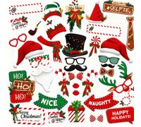 Trimming Shop Set Sagome Foto Babbo Natale Natale in Cartone Multicolore