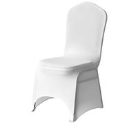 Trimming Shop spandex bianco della sedia tessuto elastico con cartellini super elastico, durevole, di lunga durata per matrimonio, feste, ristorante, confezione da 100, bianco, confezione da 1…