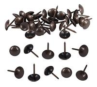 Trimming Shop Tappezzeria in bronzo per chiodo, perni per mobili, 15 mm x 9 mm, perni decorativi a forma di tonfo, per lavori fai da te, in legno, sedie, letto, 100 pezzi