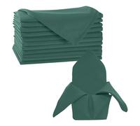 Trimming Shop Tovaglioli di stoffa in 100% poliestere, 50,8 cm, colore verde cacciatore, 20 pezzi