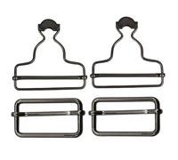 Trimming Shop Tutore Fibbie - Salopette Clip con Rettangolare Fibbia per Bretelle e Spalline - Bottoni per Tuta da Lavoro e Grembiulino Vestiti