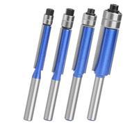 Trimming Tool - Flush Trim Router - Trim Router Bit, Long Lasting Cutting, 4 pezzi Long-Lasting Alloy Multifunctional Tool, Flush Triming Routers Bit Top Bearing - For Home Renovation Art