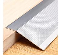 Trimold Striscia di Transizione per Pavimento in Alluminio, Adatta per Soglie, Rampe, Mattonelle, Parquet e Laminate, Colmare la Differenza di Altezza tra 8-40 mm (0,9 m x 100 mm, Nero Opaco)