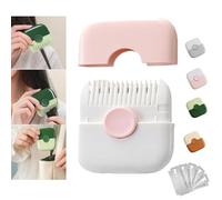 TrimPocket Hair Trimmer/Comb, 2 in 1 Trimpocket Hair Trimmer/Comb Kids with Blades, Split Ends Hair Trimmer, Manual Hair Trimming and 2 in 1 Bangs Trimmer for Women, Dual-Side Design (Pink)