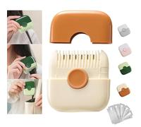 TrimPocket Hair Trimmer/Comb, 2 in 1 Trimpocket Hair Trimmer/Comb Kids with Blades, Split Ends Hair Trimmer, Manual Hair Trimming and 2 in 1 Bangs Trimmer for Women, Dual-Side Design (Orange)
