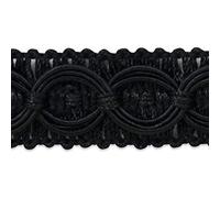 Trims by The Yard Collette Woven Circle Braid Trim 3/4-Inch Versatile Trim for Sewing Washable Decorative Trim for Costumes Ornaments Ho