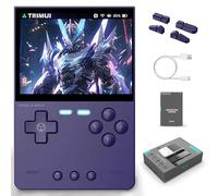 TRIMUI Brick Retro Console di gioco portatile 13000+ giochi, emulatore di gioco video arcade portatile da 3,2 pollici per regali, 3000 mAh Supporto battaglia di rete, wireless (purple-128g)