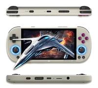 Trimui Smart Pro Console di gioco portatile Console portatile 13460 giochi 26 emulatori,Console di gioco retrò con Sistema Linux Trimui UI,Schermo IPS da 4,96",5000mAh,WLAN & BT & EDR (Grigio-128G)