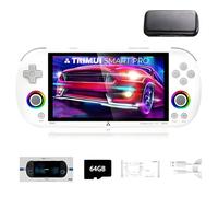 TRIMUI SMART PRO - Console di gioco portatile, scheda SD da 64 G con 12000 giochi, processore Linux System A133P, schermo da 5 pollici, console per videogiochi retrò, regalo per ragazzi e ragazze,