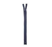 Trimz 18 cm (~ 17,8 cm) One Way End Stop Zip con Denti 4 mm x 1PCS, Poliestere, Navy, 18 x 4 x 1 cm
