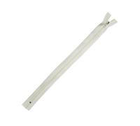Trimz 25 cm (~ 10") Crema One Way End Stop Zip con 4 mm Denti 1 pz, Poliestere