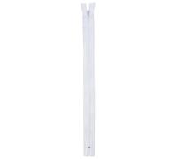 Trimz 30 cm (~ 30,5 cm) One Way End Stop Zip con Denti 10PCS 4 mm, Poliestere, Bianco, 30 x 4 x 1 cm