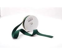 Trimz Elastico Intrecciato colorato da 25 mm, Verde Bottiglia, 25mm x 10m