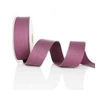 Trimz - Fettuccia in 100% cotone resistente, 5 m x 40 mm, colore: malva