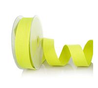 Trimz Fettuccia in cotone, giallo fluo, 40 mm x 5 m