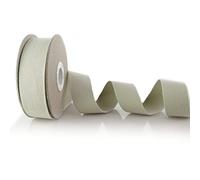 Trimz Fettuccia in cotone, grigio chiaro, 30 mm x 10 m