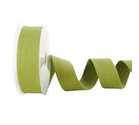Trimz Fettuccia in cotone resistente, verde oliva, 5 m x 40 mm