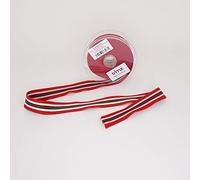 Trimz Fettuccia rossa, bianca verde rossa, 10 m x 30 mm