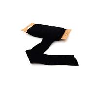 Trimz Nastro doppio in cotone a spina di pesce, nero, 50 mm x 5 m