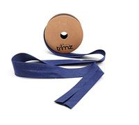 Trimz Nastro sbieco in policotone, blu navy, 25 mm x 5 m