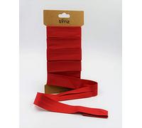Trimz Nastro sbieco in policotone, rosso, 25 mm x 5 m