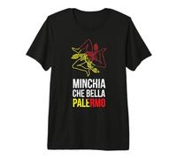 Trinacria Maglietta MINCHIA Che Bella Sicilia Maglietta Premium