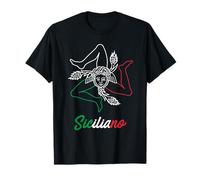 Trinacria Maglietta per siciliano MINCHIA CHE BELLA Sicilia Maglietta