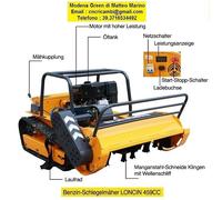 TRINCIA ERBA MOTORE 195F 459CC 15CV BENZINA CINGOLATO TELECOMANDATO TAGLIO 100CM