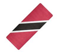 Trinidad e Tobago Bandiera stampata tappetino da yoga da viaggio pieghevole leggero spesso 1 mm per le donne antiscivolo, con borse tapete para ejercicio 180,3 x 66 cm