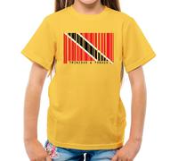 Trinidad E Tobago Barre Stile Bandiera - T-Shirt - Porta Di Spagna Mare