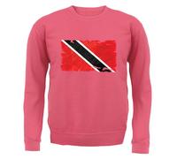 Trinidad E Tobago Grunge Stile Bandiera - Adulti Felpa/Maglione - Porta Di