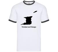 Trinidad E Tobago Silhouette - Uomo Suoneria - Porta Di Spagna Caraibi Bandiera