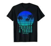 Trinidad e Tobago Vintage Surfer Caribbean Beach Souvenir Maglietta