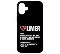 Trinidad Tobago Limer Word Def Heart Flag Caribbean Pride Custodia per iPhone 16 Plus