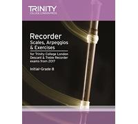Trinity College London Recorder Scales, Arpeggios & Exercises Initial Grade to Grade 8 from 2017