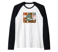 Trinity Love Clothing Co. per Dio così Amato Il Mondo Esv Maglia con Maniche Raglan