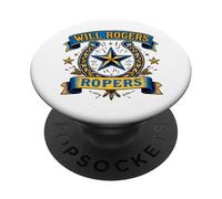 Trinity Love Clothing Co. - Stemma di Tulsa Will Rodger Ropers PopSockets PopGrip Adesivo