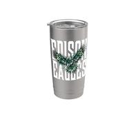 Trinity Love Clothing Co.Tulsa Edison Eagles Guerra Cry luce Bicchiere termico in acciaio inox doppia parete