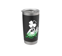 Trinity Love Clothing Co. zero fortuna dato design trifoglio Bicchiere termico in acciaio inox doppia parete