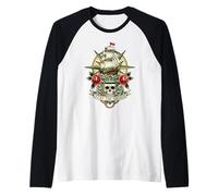 Trinity Love Clothing Company Stay The Course Tattoo Skull Ship Maglia con Maniche Raglan