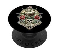 Trinity Love Clothing Company Stay The Course Tattoo Skull Ship PopSockets PopGrip Adesivo