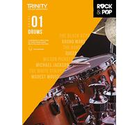 Trinity Rock and Pop Drums Grade 1 | Spartiti Batteria Livello Principianti | Metodo Preparazione Esame con Audio Online | Per Studenti Insegnanti Studio Autonomo Lezioni Private e Pratica Batteria