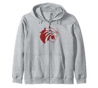 Trinity University Tigers Mascot Head Lee Roy Felpa con Cappuccio