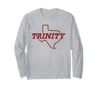 Trinity University Tigers State of Texas Logo Maglia a Manica