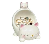 Trinket Dish - Resin | Cat Figurine Jewelry Tray Cute Multifunctional