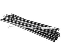 Trinkhalmset schwarz 11tlg.