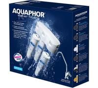 AQUAPHOR Crystal A (cristallo A) Sistema di filtrazione dell'acqua sotto lavello con rubinetto separato (filtro flusso d'acqua portatile)
