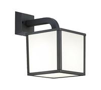 Cubango applique led diffusore quadradrato antracite 28x18 Moderno LED
