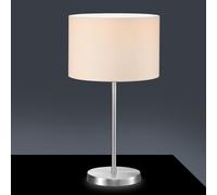 Lampada da tavolo HOTEL acciaio 511100101 paralume bianco h55cm
